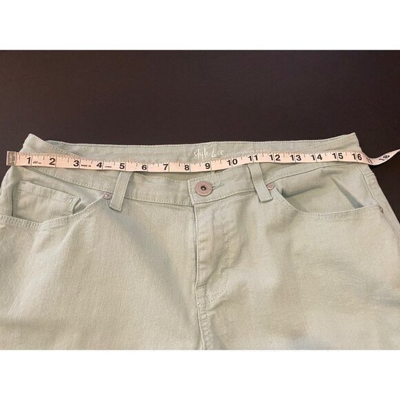 Style & Co. Womens Curvy Cuffed Capri Jeans Size 10 - Picture 5 of 11